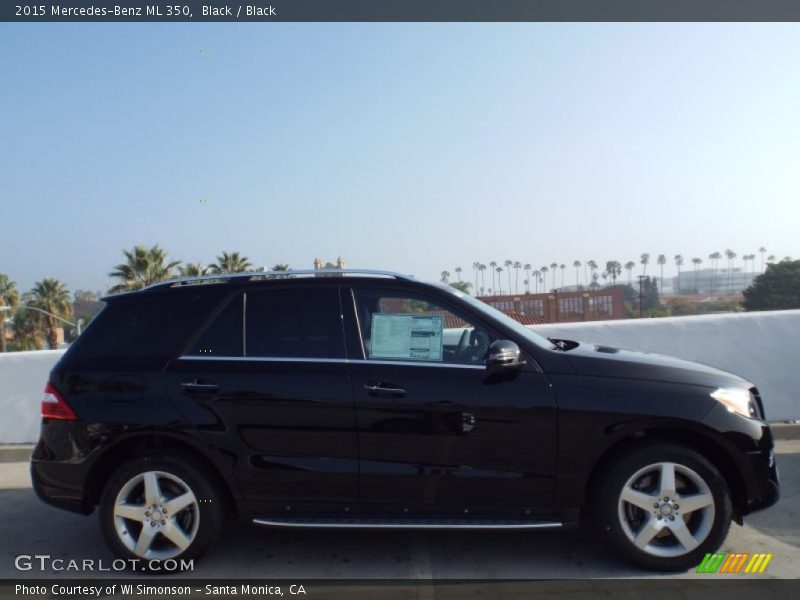 Black / Black 2015 Mercedes-Benz ML 350