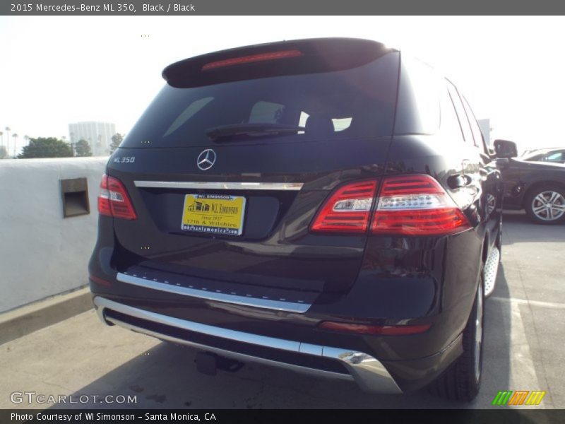 Black / Black 2015 Mercedes-Benz ML 350