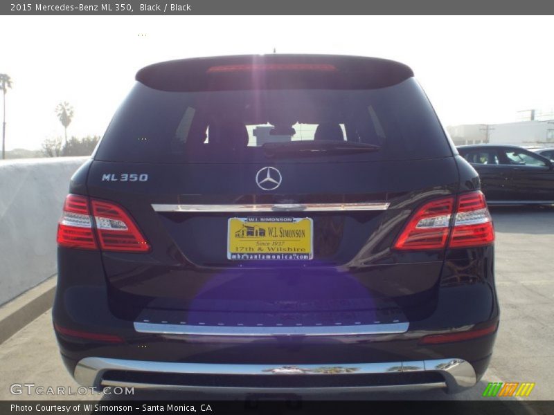 Black / Black 2015 Mercedes-Benz ML 350