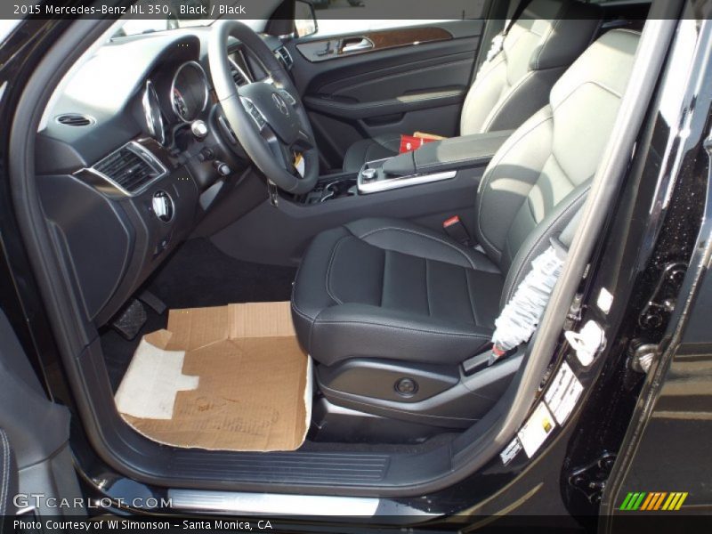Black / Black 2015 Mercedes-Benz ML 350