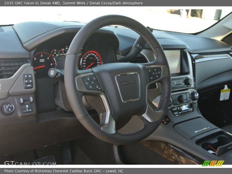 Summit White / Denali Cocoa/Dark Atmosphere 2015 GMC Yukon XL Denali 4WD