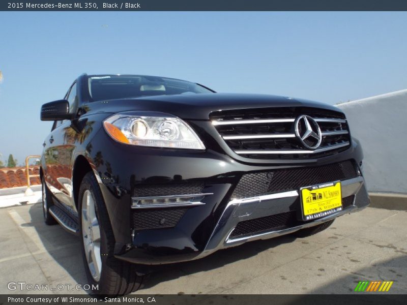 Black / Black 2015 Mercedes-Benz ML 350