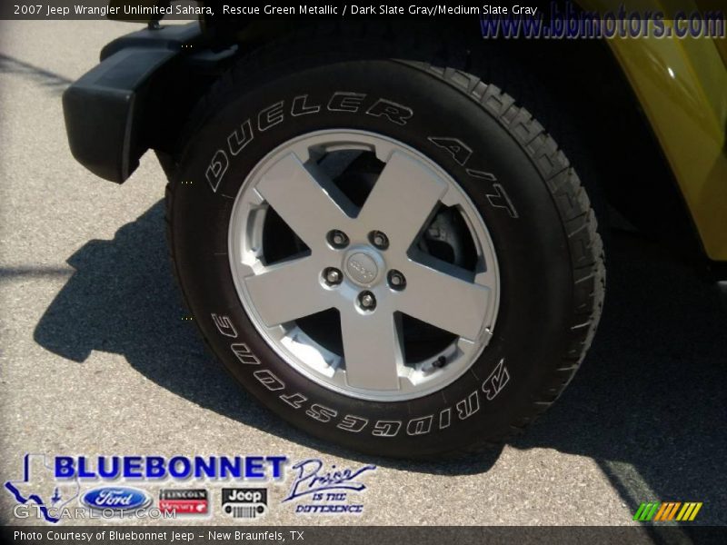 Rescue Green Metallic / Dark Slate Gray/Medium Slate Gray 2007 Jeep Wrangler Unlimited Sahara