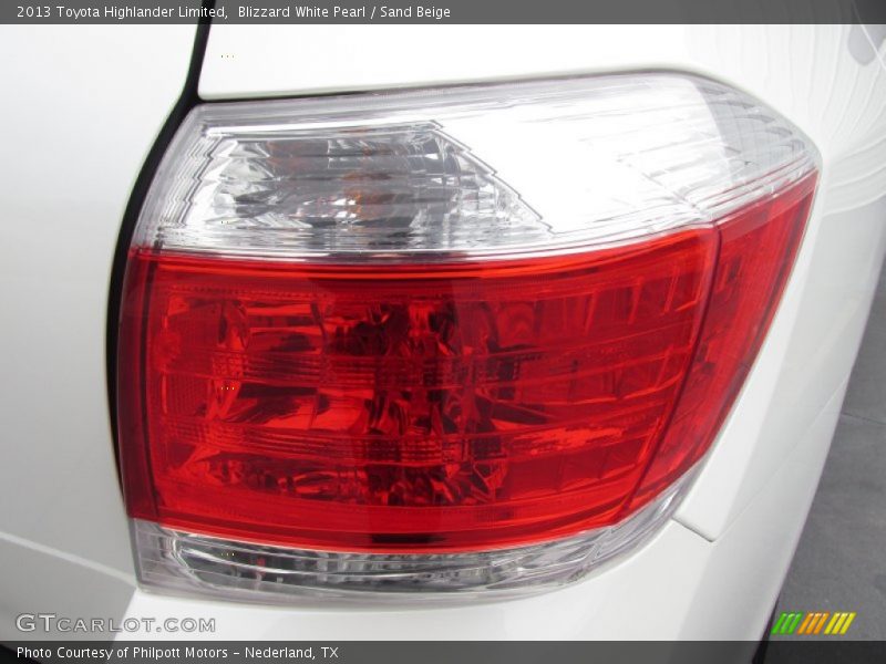 Blizzard White Pearl / Sand Beige 2013 Toyota Highlander Limited
