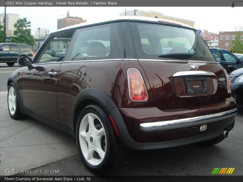 Velvet Red Metallic / Panther Black 2003 Mini Cooper Hardtop
