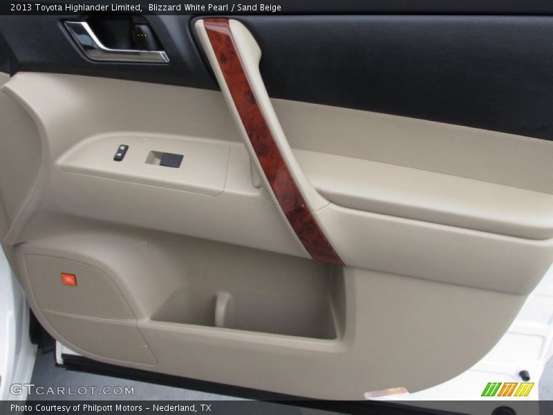 Blizzard White Pearl / Sand Beige 2013 Toyota Highlander Limited