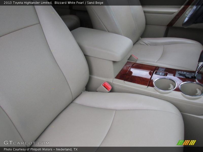 Blizzard White Pearl / Sand Beige 2013 Toyota Highlander Limited