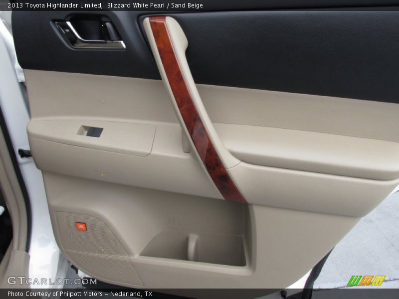Blizzard White Pearl / Sand Beige 2013 Toyota Highlander Limited