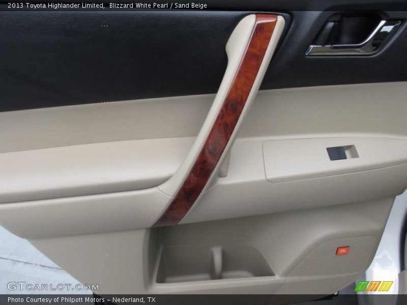 Blizzard White Pearl / Sand Beige 2013 Toyota Highlander Limited