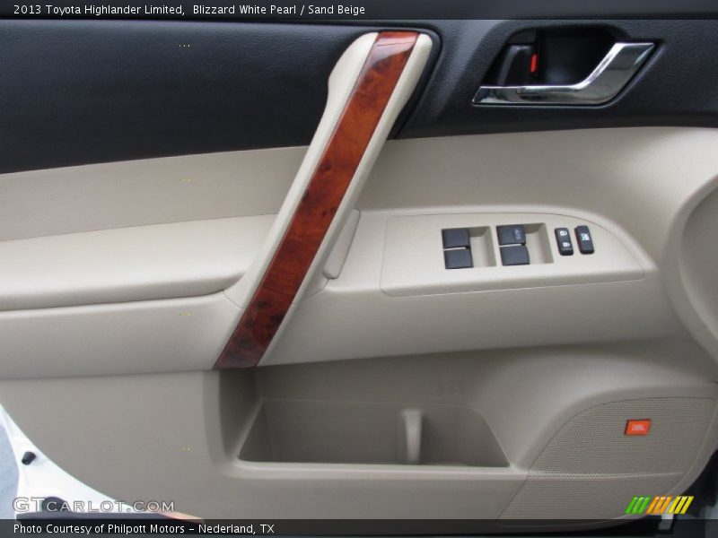 Blizzard White Pearl / Sand Beige 2013 Toyota Highlander Limited