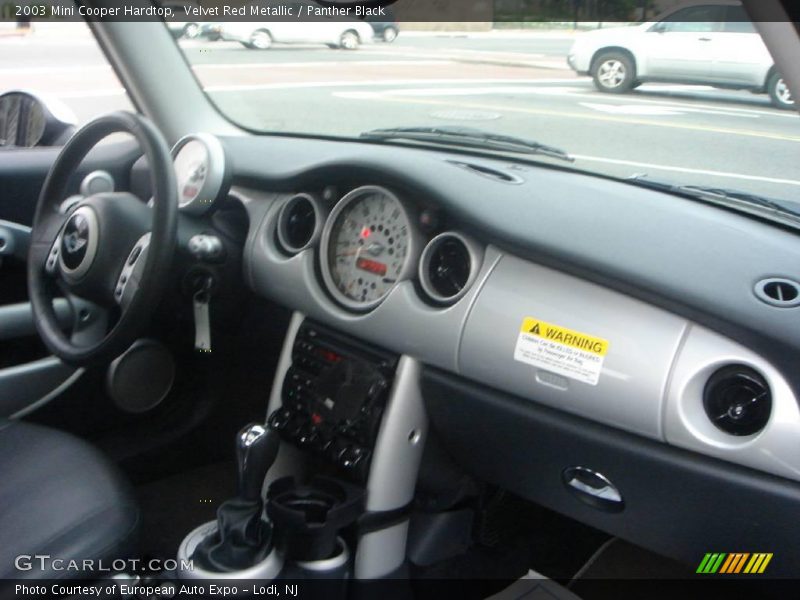Velvet Red Metallic / Panther Black 2003 Mini Cooper Hardtop