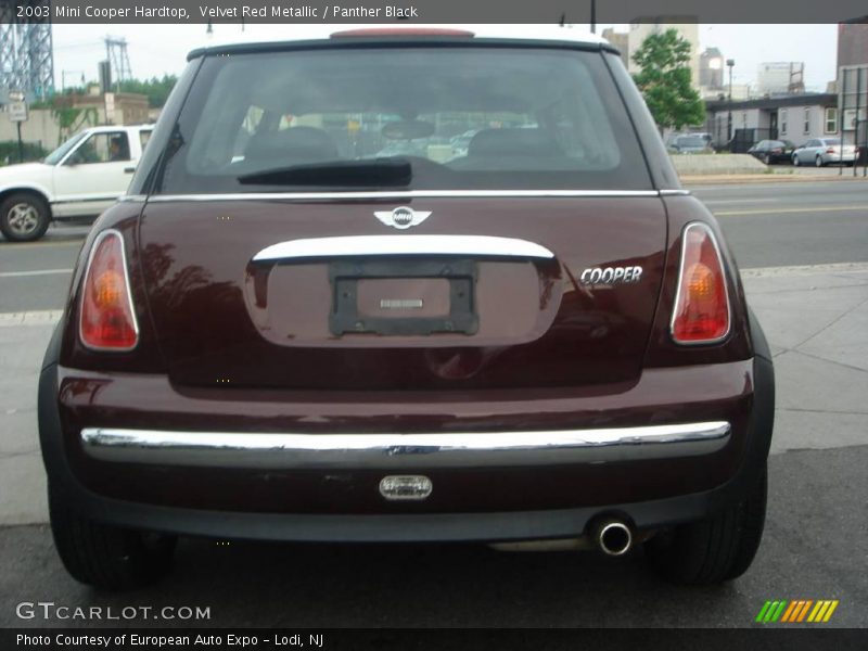 Velvet Red Metallic / Panther Black 2003 Mini Cooper Hardtop