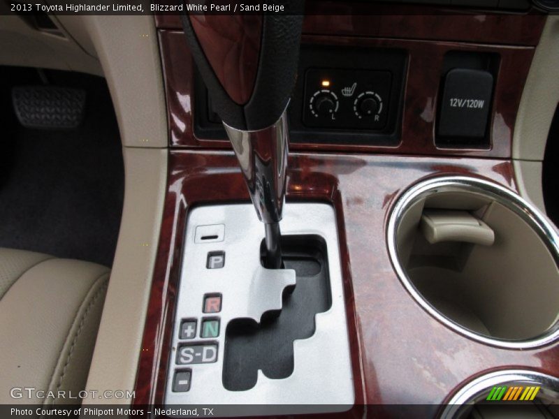 Blizzard White Pearl / Sand Beige 2013 Toyota Highlander Limited