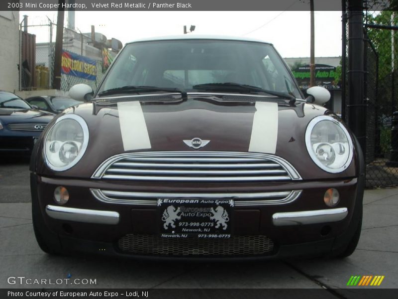 Velvet Red Metallic / Panther Black 2003 Mini Cooper Hardtop