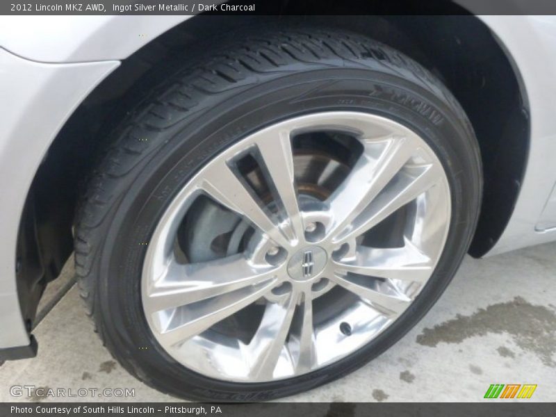 Ingot Silver Metallic / Dark Charcoal 2012 Lincoln MKZ AWD