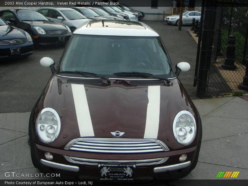 Velvet Red Metallic / Panther Black 2003 Mini Cooper Hardtop