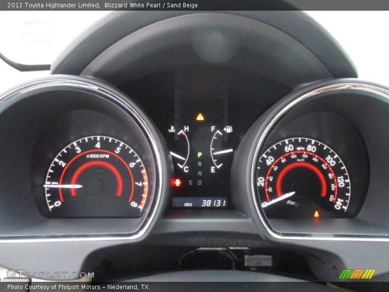 Blizzard White Pearl / Sand Beige 2013 Toyota Highlander Limited