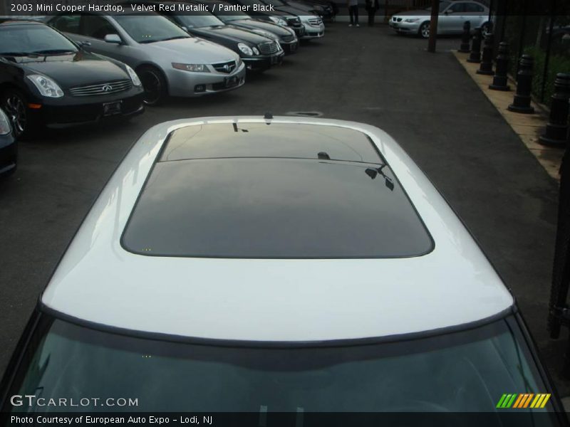 Velvet Red Metallic / Panther Black 2003 Mini Cooper Hardtop