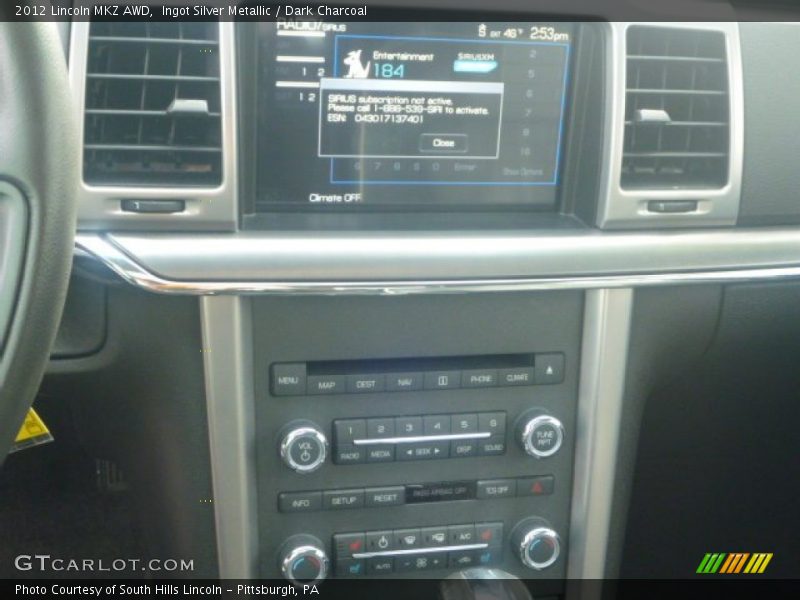 Ingot Silver Metallic / Dark Charcoal 2012 Lincoln MKZ AWD