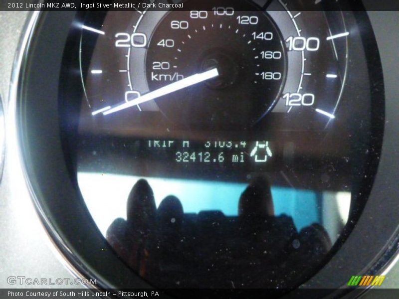Ingot Silver Metallic / Dark Charcoal 2012 Lincoln MKZ AWD