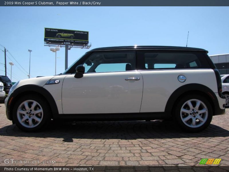 Pepper White / Black/Grey 2009 Mini Cooper S Clubman