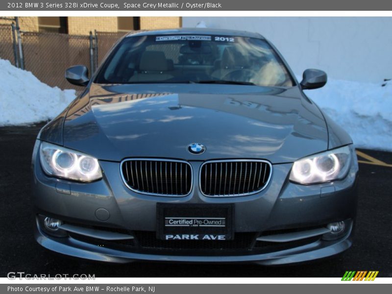 Space Grey Metallic / Oyster/Black 2012 BMW 3 Series 328i xDrive Coupe