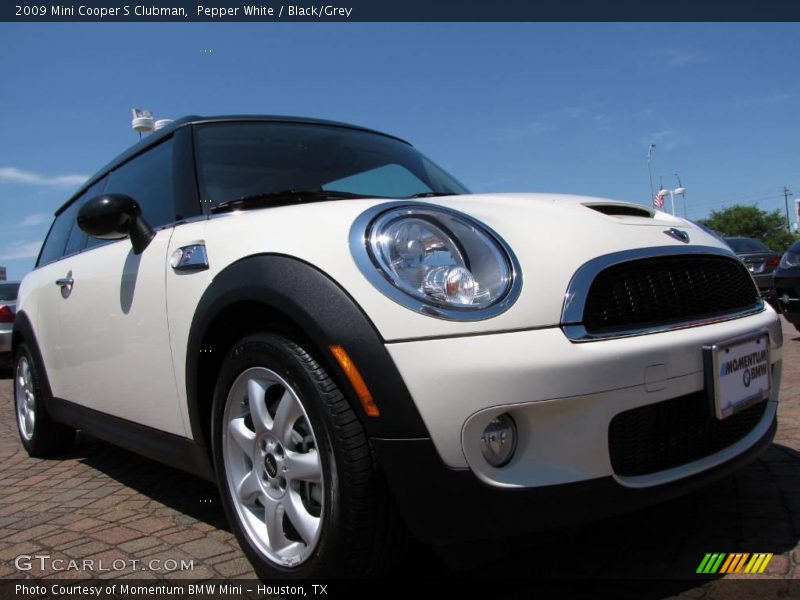 Pepper White / Black/Grey 2009 Mini Cooper S Clubman