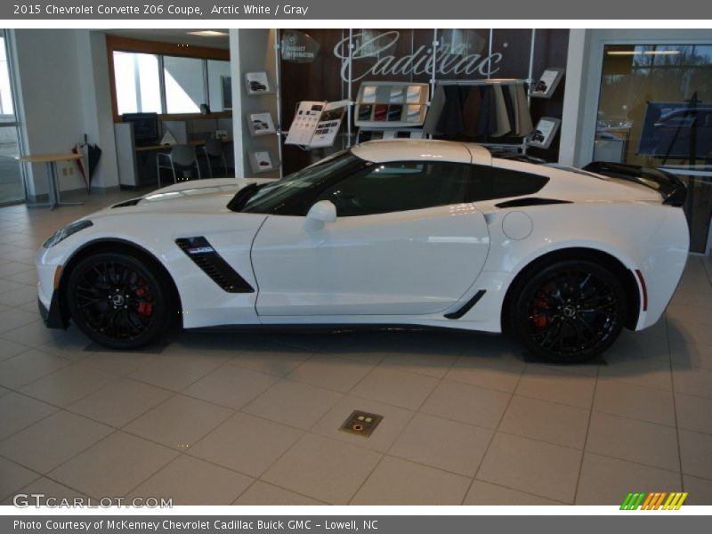 Arctic White / Gray 2015 Chevrolet Corvette Z06 Coupe