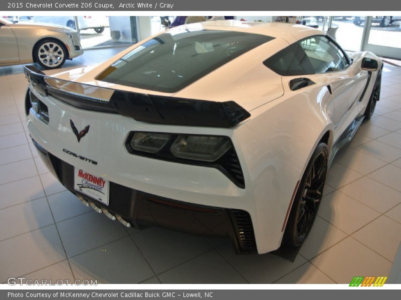 Arctic White / Gray 2015 Chevrolet Corvette Z06 Coupe