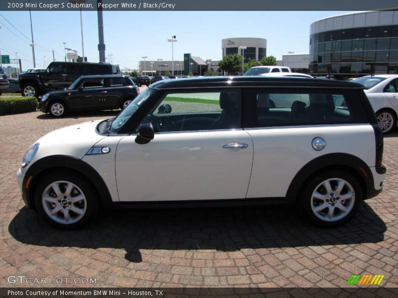 Pepper White / Black/Grey 2009 Mini Cooper S Clubman