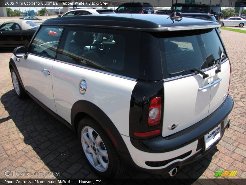 Pepper White / Black/Grey 2009 Mini Cooper S Clubman