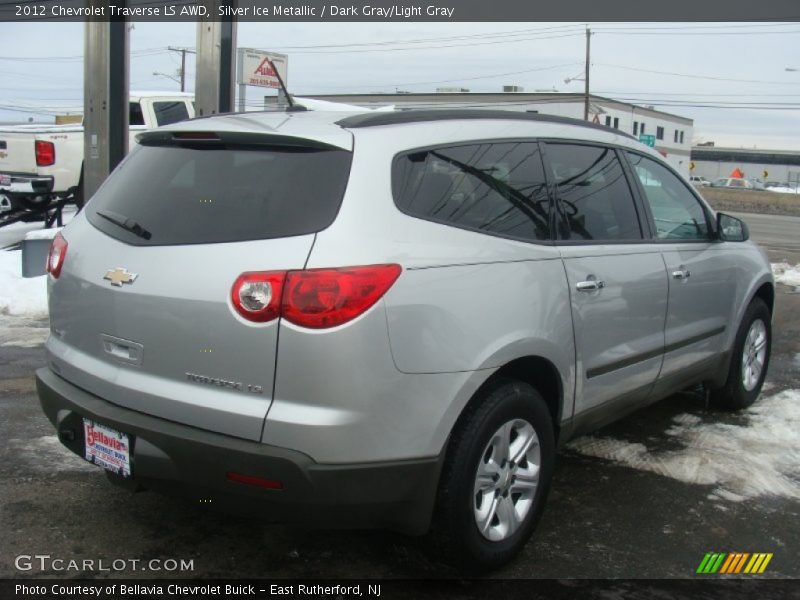 Silver Ice Metallic / Dark Gray/Light Gray 2012 Chevrolet Traverse LS AWD