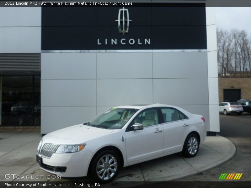 White Platinum Metallic Tri-Coat / Light Camel 2012 Lincoln MKZ FWD