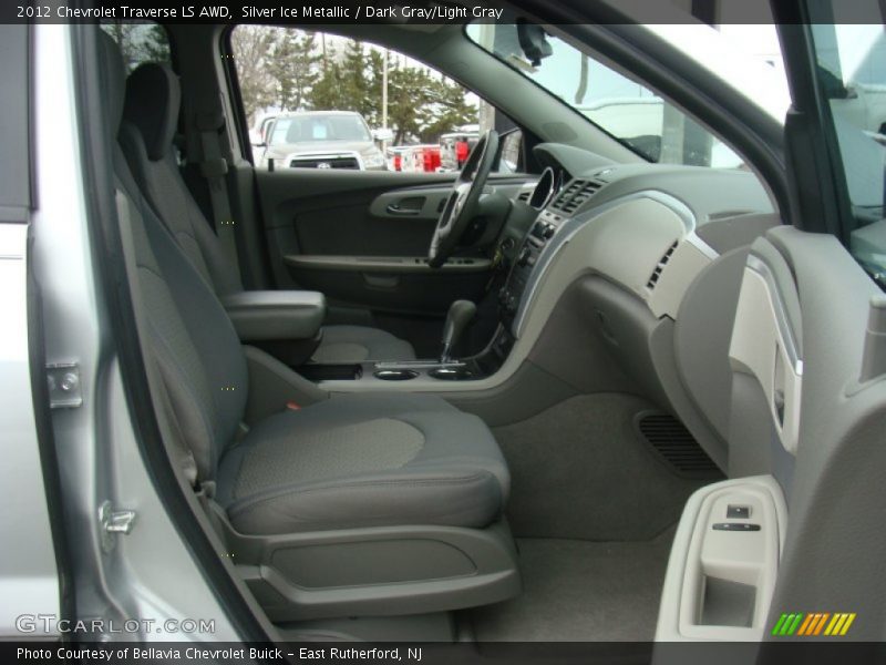 Silver Ice Metallic / Dark Gray/Light Gray 2012 Chevrolet Traverse LS AWD
