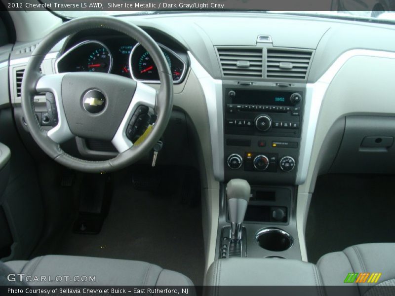 Silver Ice Metallic / Dark Gray/Light Gray 2012 Chevrolet Traverse LS AWD