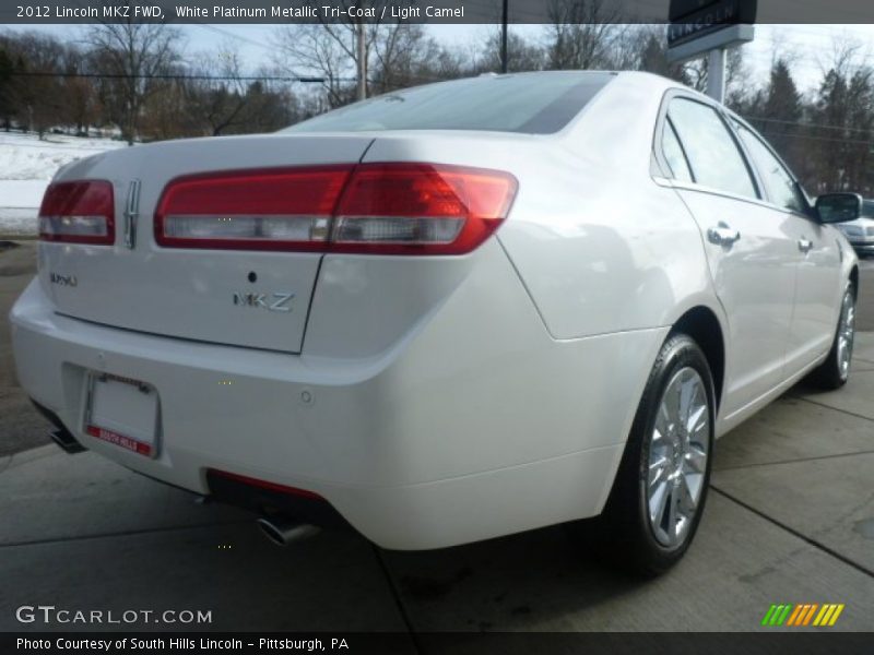 White Platinum Metallic Tri-Coat / Light Camel 2012 Lincoln MKZ FWD