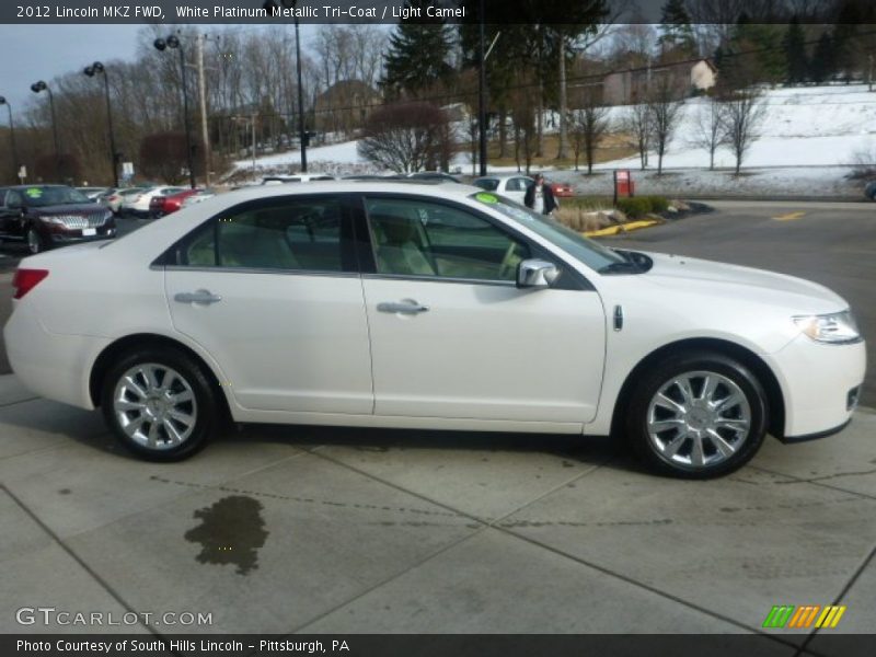 White Platinum Metallic Tri-Coat / Light Camel 2012 Lincoln MKZ FWD