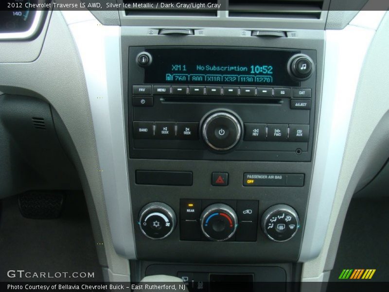 Silver Ice Metallic / Dark Gray/Light Gray 2012 Chevrolet Traverse LS AWD