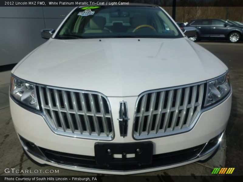 White Platinum Metallic Tri-Coat / Light Camel 2012 Lincoln MKZ FWD