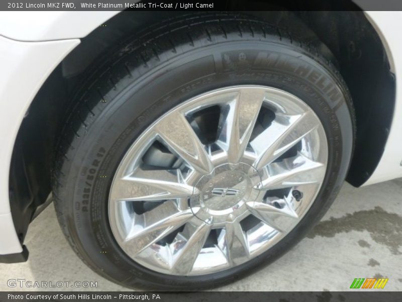 White Platinum Metallic Tri-Coat / Light Camel 2012 Lincoln MKZ FWD
