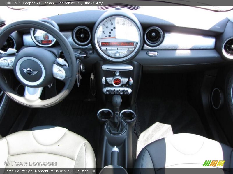 Pepper White / Black/Grey 2009 Mini Cooper S Clubman