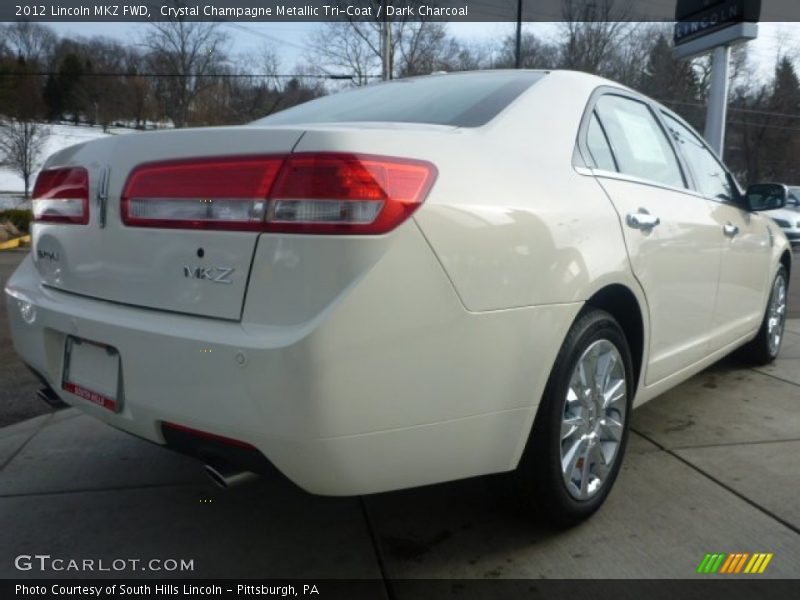 Crystal Champagne Metallic Tri-Coat / Dark Charcoal 2012 Lincoln MKZ FWD