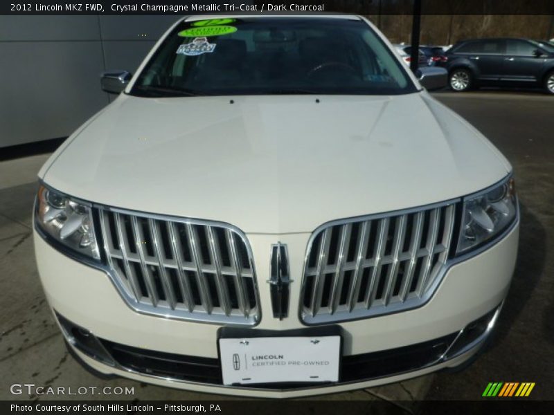 Crystal Champagne Metallic Tri-Coat / Dark Charcoal 2012 Lincoln MKZ FWD
