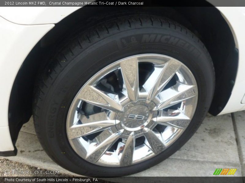 Crystal Champagne Metallic Tri-Coat / Dark Charcoal 2012 Lincoln MKZ FWD