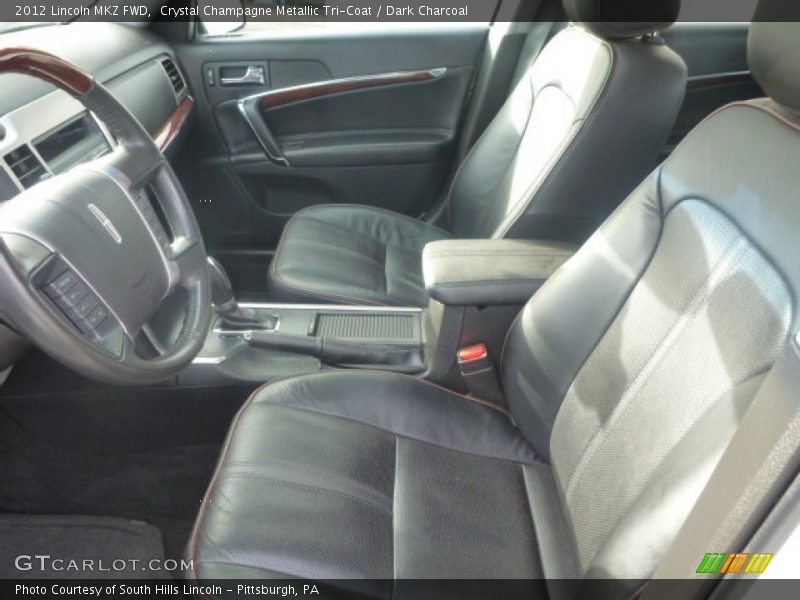 Crystal Champagne Metallic Tri-Coat / Dark Charcoal 2012 Lincoln MKZ FWD