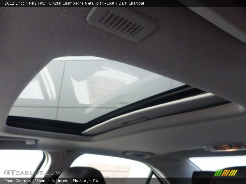 Crystal Champagne Metallic Tri-Coat / Dark Charcoal 2012 Lincoln MKZ FWD