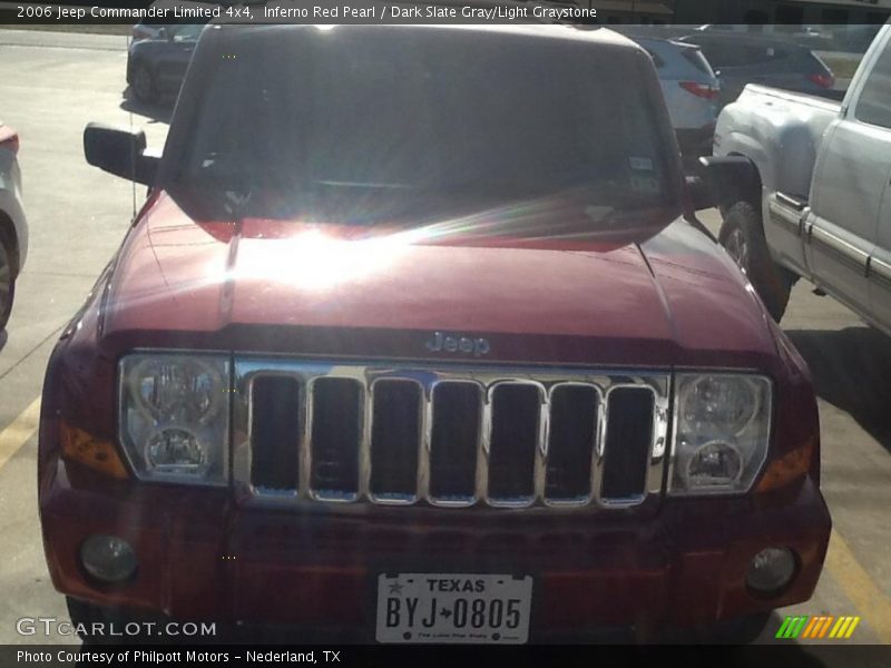 Inferno Red Pearl / Dark Slate Gray/Light Graystone 2006 Jeep Commander Limited 4x4