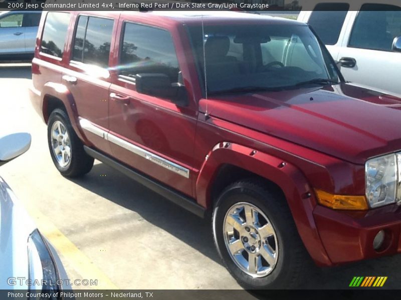 Inferno Red Pearl / Dark Slate Gray/Light Graystone 2006 Jeep Commander Limited 4x4