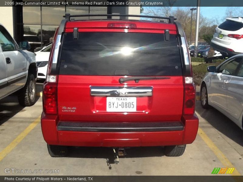Inferno Red Pearl / Dark Slate Gray/Light Graystone 2006 Jeep Commander Limited 4x4