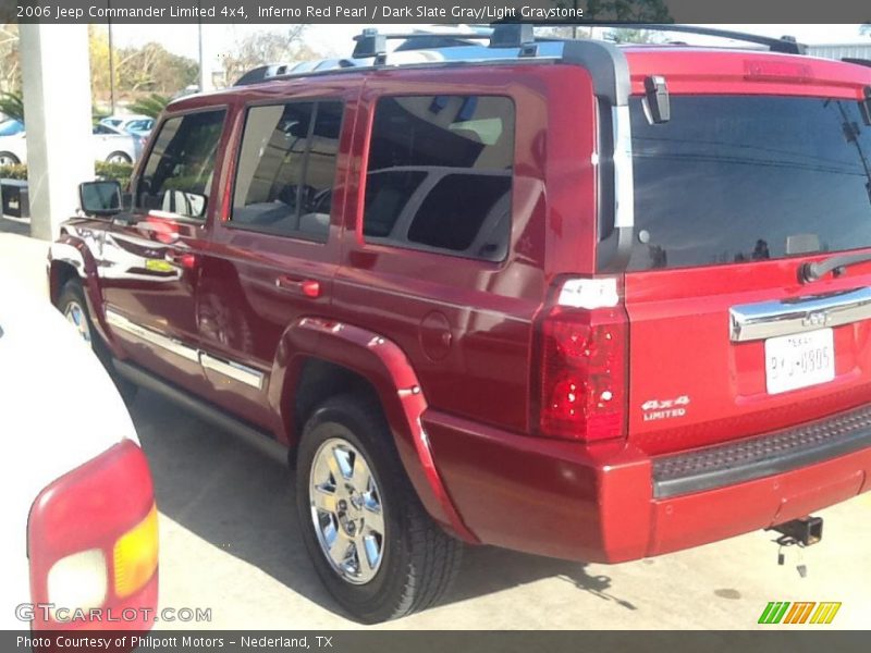 Inferno Red Pearl / Dark Slate Gray/Light Graystone 2006 Jeep Commander Limited 4x4